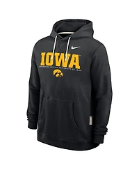 Nike Men's Black Iowa Hawkeyes 2025 Sideline Standard Issue Dri-fit Hoodie