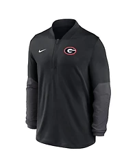 Nike Men's Black Georgia Bulldogs One Goal Performance Half-Zip Pullover Hoodie