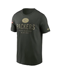 Nike Men's Forest Green Bay Packers 2025 Salute to Service Sideline Primary Edge Dri-fit T-Shirt