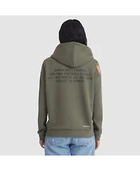 Nike Women's Olive Green Bay Packers 2025 Salute to Service Sideline Standard Issue Dri-fit Hoodie