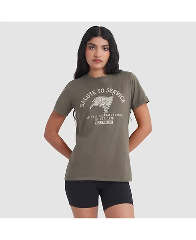 Nike Women's Olive Tampa Bay Buccaneers 2025 Salute to Service Sideline T-Shirt