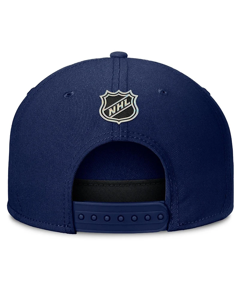 Fanatics Men's Navy New York Rangers Authentic Pro Rink Team Code Snapback Hat