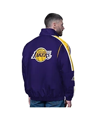 Starter Men's Purple Los Angeles Lakers Freestyle Lightweight Full-Zip Jacket