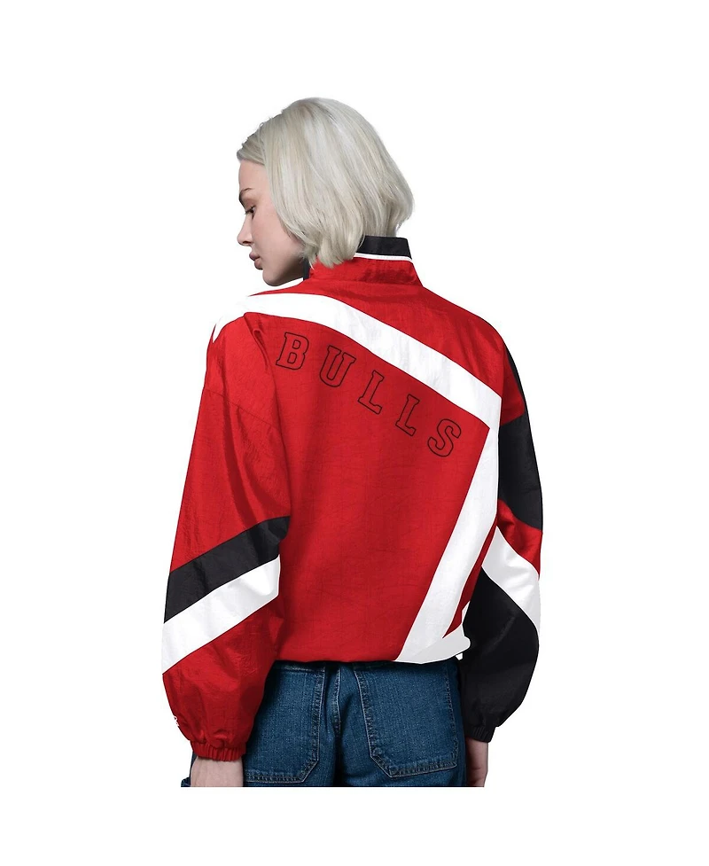 Starter Women's Red/Black Chicago Bulls 1st Quarter Full-Zip Jacket