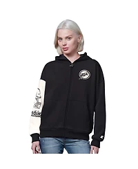 Starter Women's Black Miami Dolphins 4th Down Full-Zip Hoodie