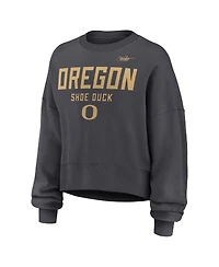 Nike Women's Charcoal Oregon Ducks Shoe Duck Sweatshirt
