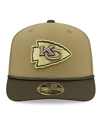 New Era Men's Green Kansas City Chiefs 2025 Salute to Service 9SEVENTY Adjustable Hat
