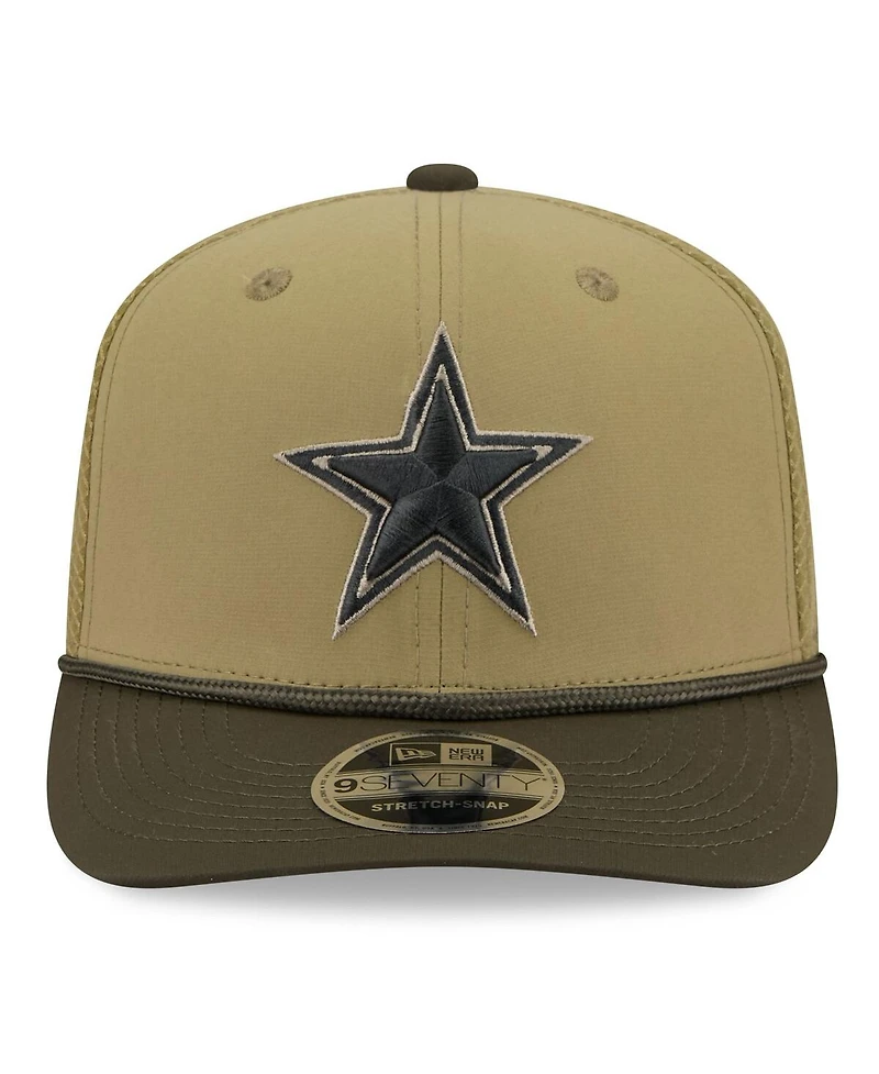 New Era Men's Green Dallas Cowboys 2025 Salute to Service 9SEVENTY Adjustable Hat