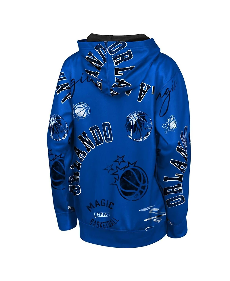 Outerstuff Big Boys and Girls Blue Orlando Magic Moving Violation Hoodie
