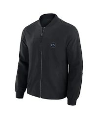J. Palmer Men's Black Penn State Nittany Lions Lightweight Cover-4 Tri-Blend Full-Zip Jacket