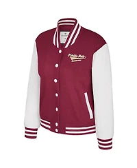 Colosseum Women's Garnet Florida State Seminoles French Baguette Full Snap Fleece Jacket