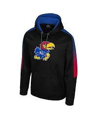 Colosseum Men's Black Kansas Jayhawks the Gang Blackout Hoodie