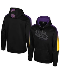 Colosseum Men's Black Lsu Tigers the Gang Blackout Hoodie