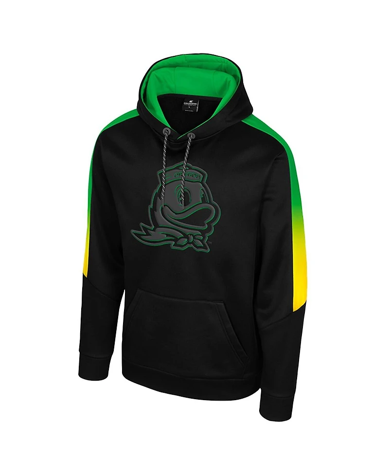 Colosseum Men's Black Oregon Ducks the Gang Blackout Hoodie