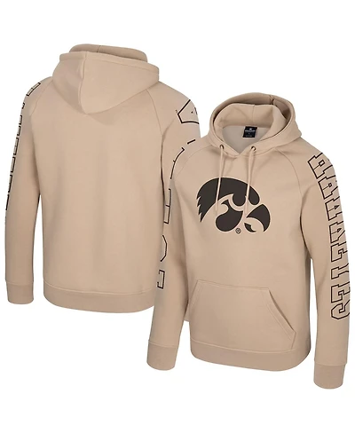 Colosseum Men's Tan Iowa Hawkeyes Big Break Raglan Hoodie