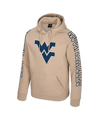 Colosseum Men's Tan West Virginia Mountaineers Big Break Raglan Hoodie