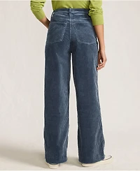 Lands' End Women's High Rise Wide Leg Corduroy Pants