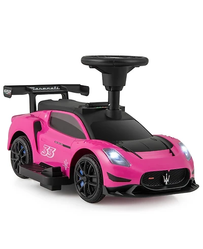 Gymax Electric Kids Ride on Push Car Maserati Licensed Foot to Floor w/Horn