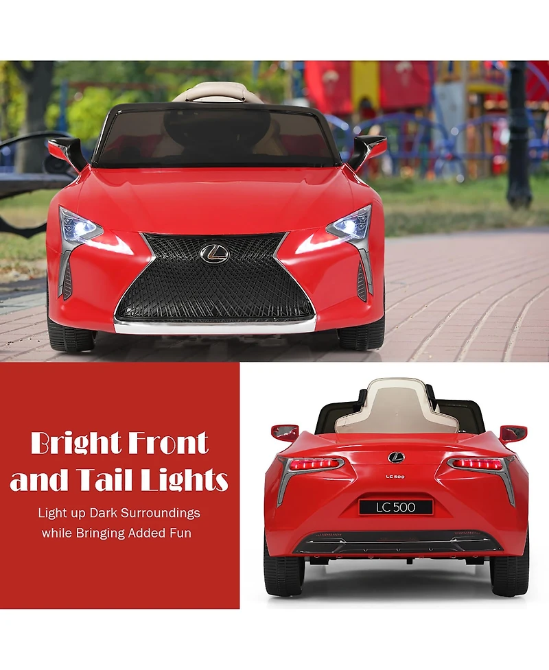 12V Kids Ride on Car Lexus LC500 Licensed Remote Control Electric Vehicle