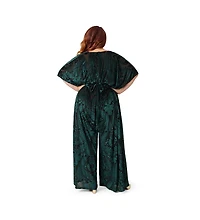 Unique Vintage Plus Size 1970s Sequin Caftan Jumpsuit