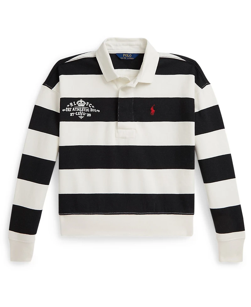 Polo Ralph Lauren Girls 7-16 Embroidered Rugby Sweatshirt