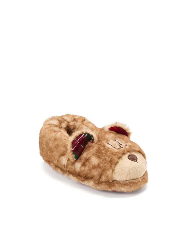 Dearfoams Kids Lil Bear Closed Back Slipper