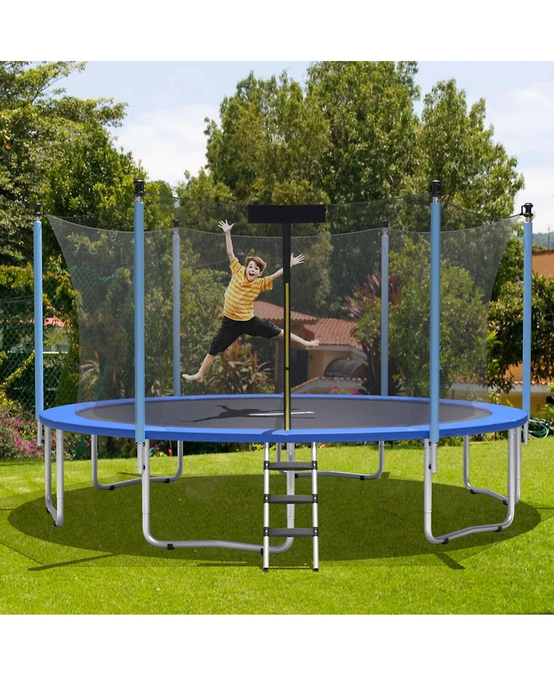 Gymax 12FT Trampoline Replacement Safety Pad Bounce Frame Waterproof Spring Cover