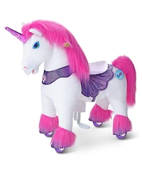 PonyCycle Model Y Pink/Purple Unicorn Rideable Toy for Age 4