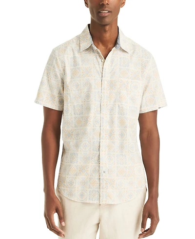 Nautica Men's Printed Short Sleeve Shirt