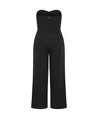 City Chic Women's Alexi Strapless Jumpsuit