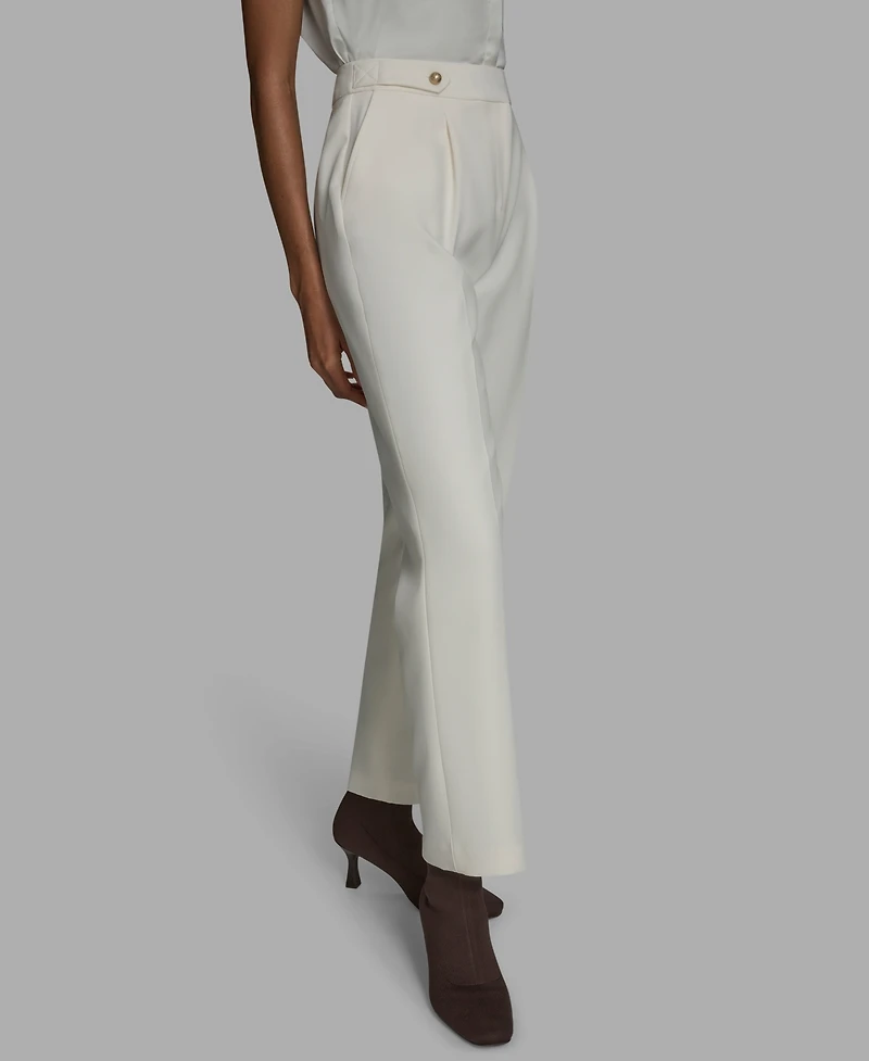Bcbg Women's Pleated High Rise Wide Leg Pants