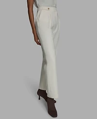 Bcbg Women's Pleated High Rise Wide Leg Pants