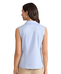 Jones New York Women's Cotton Easy-Care Sleeveless Shirt