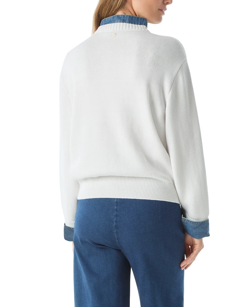 Dee Ocleppo Women's Rae Front Button Closure Sweater