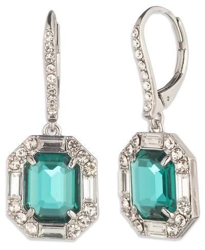 Lauren Ralph Glass Stone Silver-Tone Drop Earrings (also Gold-Tone)