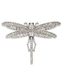 Lauren Ralph Lauren Silver-Tone Crystal Dragonfly Pin