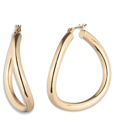 Lauren Ralph Lauren Gold-Tone Sculptural Hoop Earrings