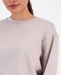 I.n.c. International Concepts Petite Crewneck Bubble-Hem Top, Macy's Exclusive