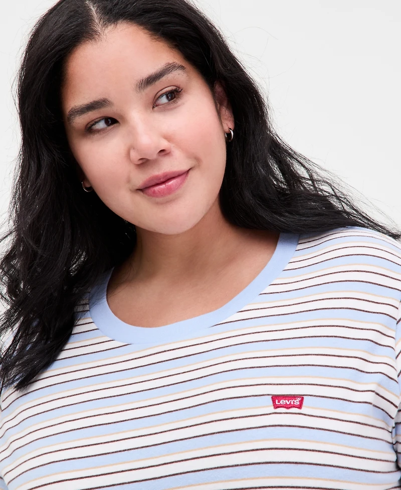 Levi's Plus Mandy Stripe Perfect T-Shirt
