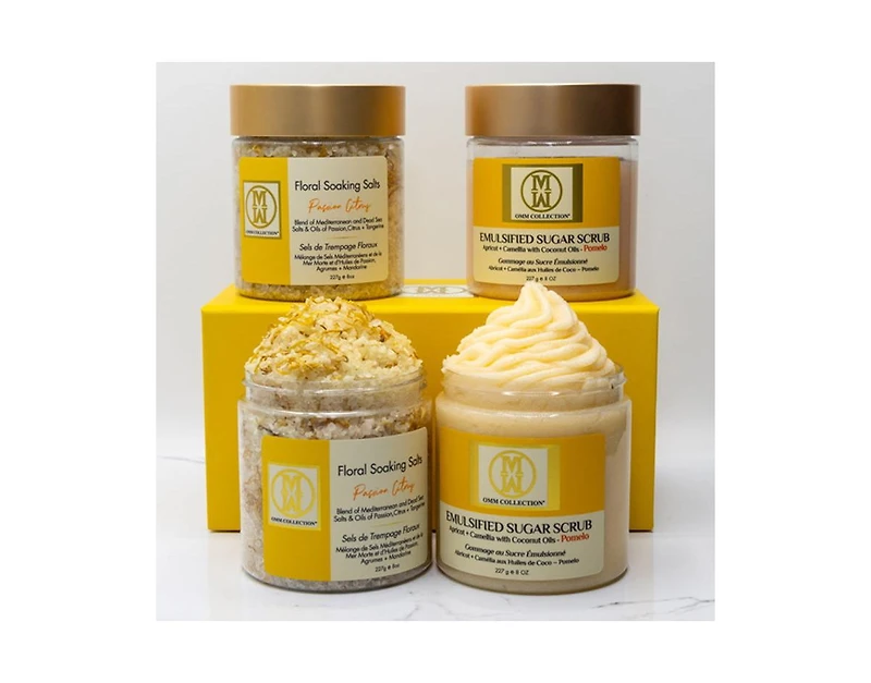 Omm Collection 2pc Bath Salt and Sugar Scrub Set