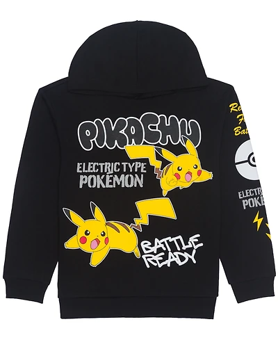 Pokemon Boys 5-20 Graffiti Detail Long Sleeves Hoodie