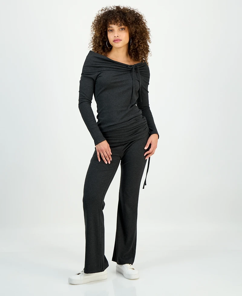 I.n.c. International Concepts Petite Off-The-Shoulder Long-Sleeve Top, Macy's Exclusive
