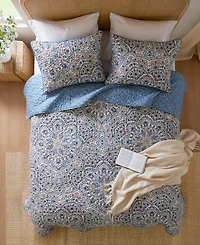 510 Design Valerie Boho Floral Reversible 3-Pc. Quilt Set