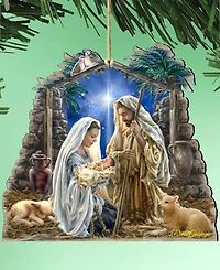 Designocracy Glory to God Wooden Ornament
