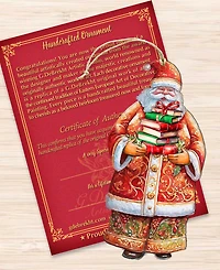 Designocracy Santa's Book Collection Ornament