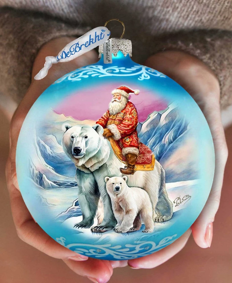 G. Debrekht Arctic Adventurer Le Glass Ornament