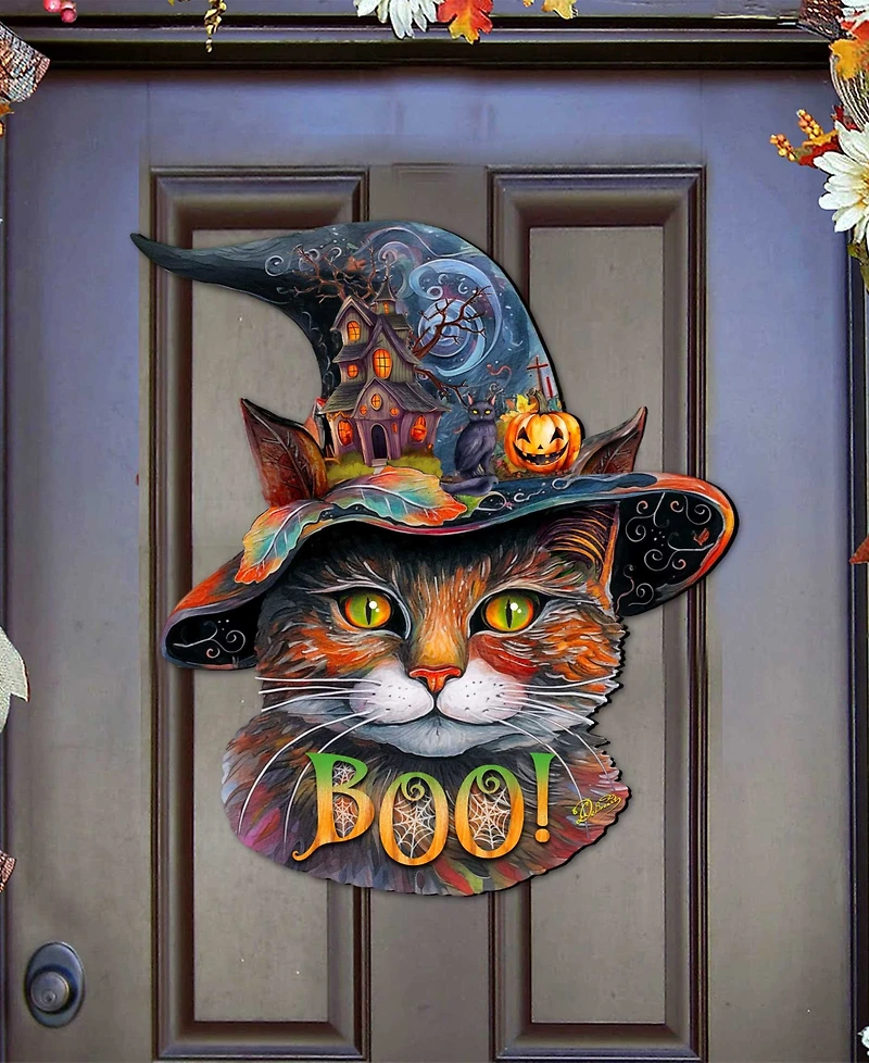 Designocracy Cat in a Hat Holiday Door Decor