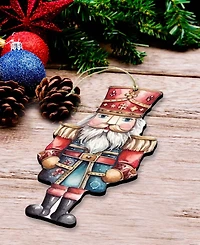 Designocracy Nutcrackers Christmas Ornaments, Set of 3
