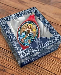 G.Debrekht Holy Guardian Angel Drop Glass Ornament
