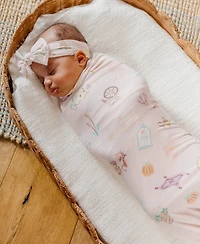 Copper Pearl Baby Girls Enchanted Friends Knit Blanket